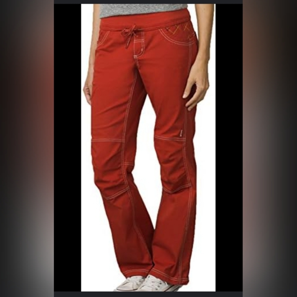 Prana Avril Pant new large orange-red